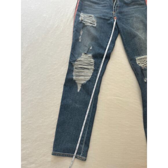 McGuire Distressed Stripe Down The Side Legs Crop Jeans Size 28 - Picture 16 of 16